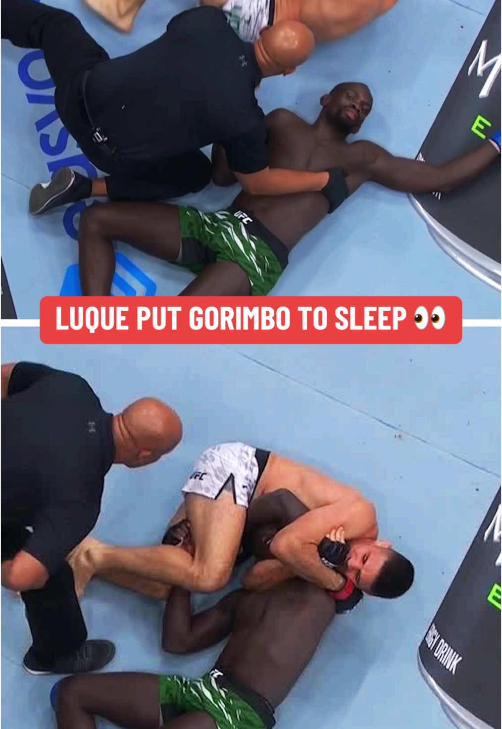 #VICENTELUQUE PUTS #THEMBAGORIMBO TO SLEEP 🔒 #UFC310 #UFC #MMA #combatsports #wrestling