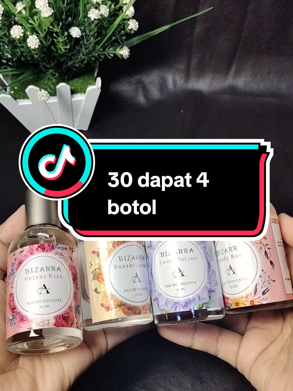 30dapat 4 botol  #parfum #parfumviral #parfumtiktok #parfumereccomended #wangi #cewek #parfumcewek 