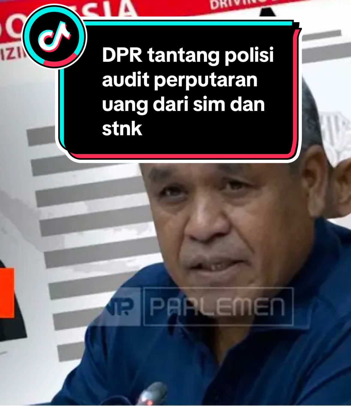 Anggota DPR tantang polisi audit perputaran uang dari sim dan stnk #polisi #dpr #indonesia #sim #fypp #gakpernahfyp #fypdonggggggg #ayolahfyp 