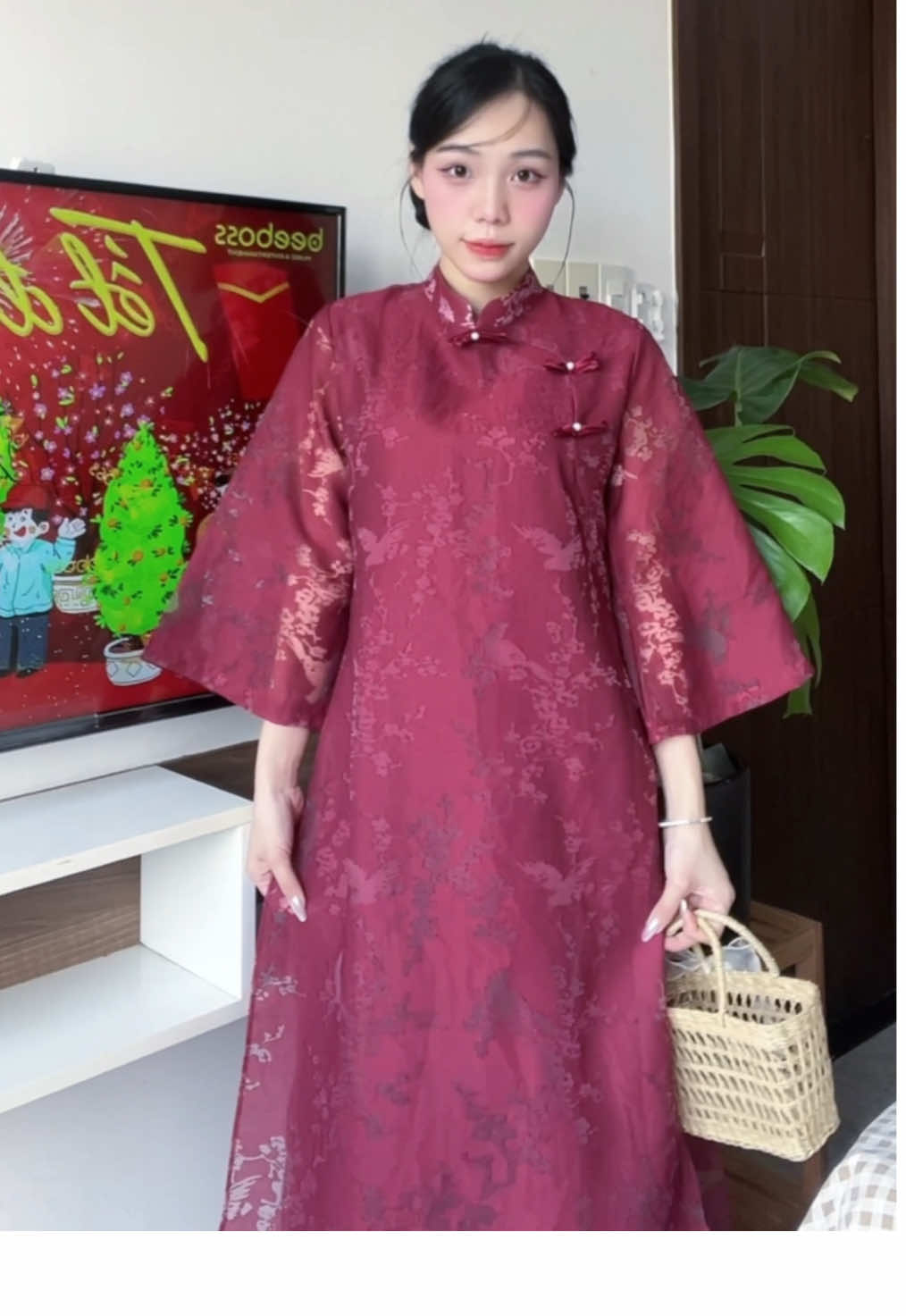 Lên đồ đi chơi Tết 🧧 #pgthao #xuhuong #fyl #vairal #outfit #aodai #havana #xuan2025 #aodai 