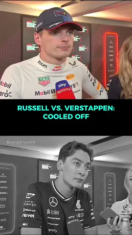 Nice statements from Max Verstappen and George Russell about their fighting 🫶🏻  #georgerussell #maxverstappen #formula1 #f1 