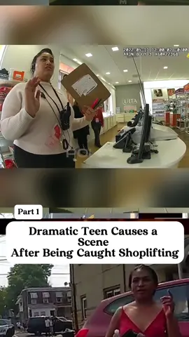 Dramatic Teen Causes a Scene After Being Caught Shoplifting part 1
