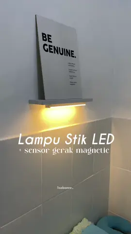 lampu sensor gerak magnetic tanpa kabel bikin kamar lebih aesthetic #lampuled #lamputiduraesthetic #lamputanpakabel #lampusensorgerak #fyp 