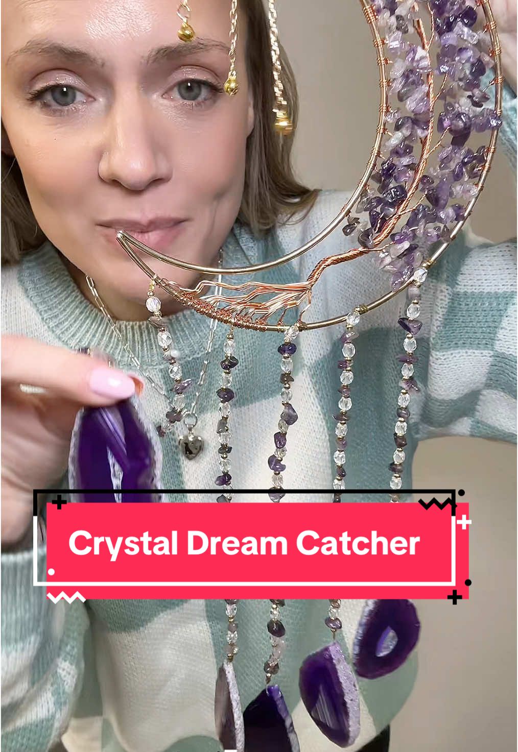 Capture your dreams with this beautifully crafted crystal dream catcher—high quality, affordable, and the perfect gift for anyone who believes in the magic of a peaceful night's sleep. 🌙✨ #DreamCatcher #CrystalHealing #GiftIdeas #agatecrystal #HomeDecor #AffordableLuxury #QualityCraftsmanship #PeacefulSleep #GiftForHer #DreamBig #ViralFinds #BohoVibes #CrystalLovers #UniqueGifts #HomeInspo #GoodVibesOnly #DreamsComeTrue #tiktokshopholidayhaul #tiktokshopholidaydeals #giftguide #tiktokshopcreatorpicks  