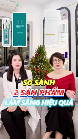 So sánh 2 sản phẩm làm sáng giữa Viderm Darksport và Cyntra NanoMd #pgbeauty #skincareroutine #skincare #vidermdarkspot #videm #cyntra #sangda 