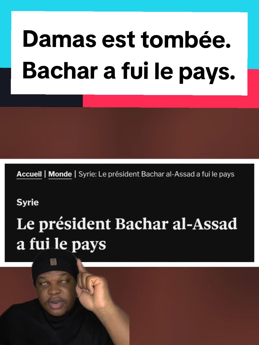 Damas est tombée.  Bachar a fui le pays. #francetiktok #francetiktok🇨🇵 #francetiktok🇫🇷 #macrondemission #macrondestitution #donaldtrumpjr #donaldtrump2024 #malitiktok🇲🇱 #malitiktok #russie🇷🇺 #poutine🇷🇺 #syrien #syrie 