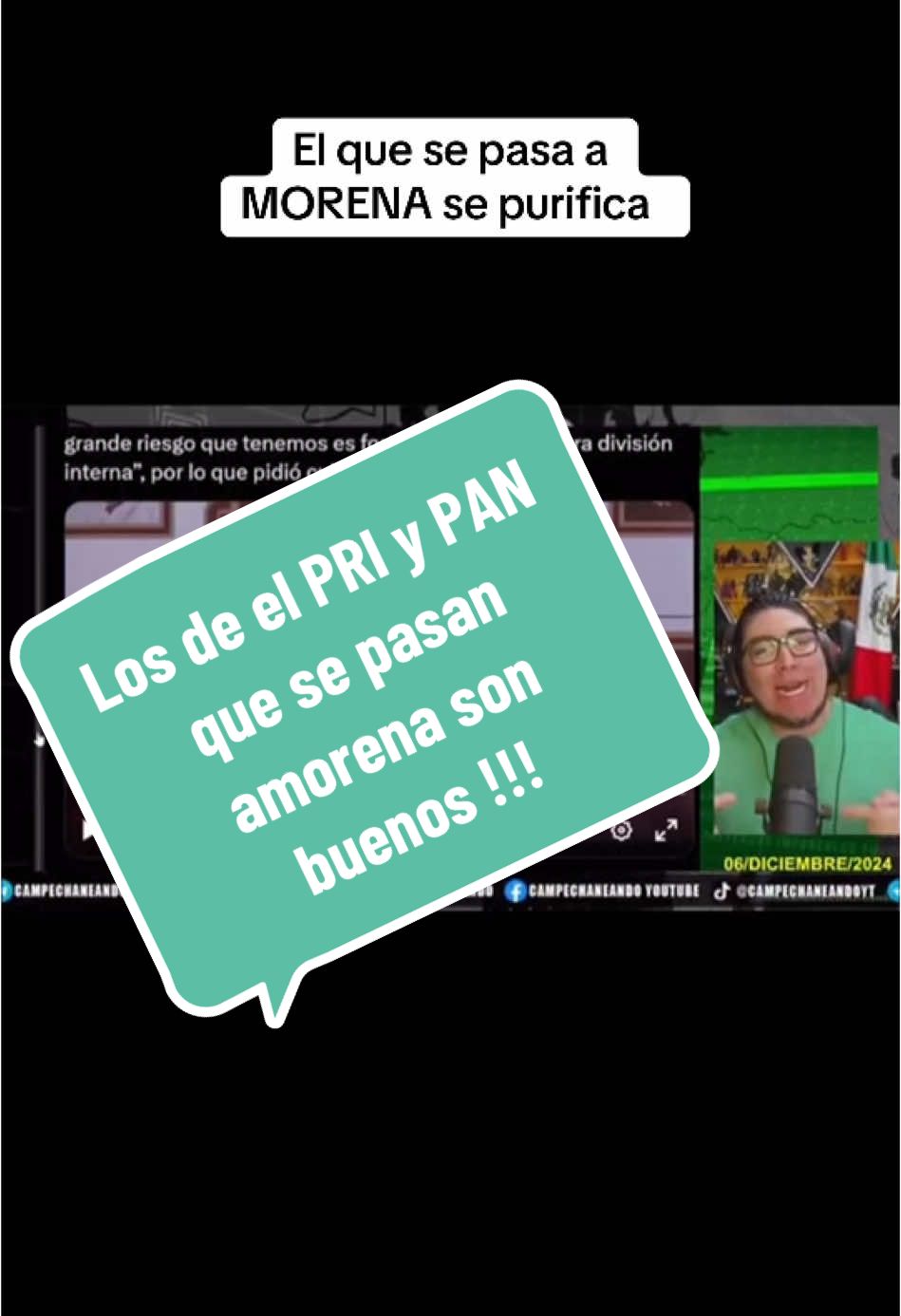 Los del PAN y PRI que se pasan a MORENA se purifican :#noticias #enterate #paratiiiiiiiiiiiiiiiiiiiiiiiiiiiiiii #flypシ #politica #usa🇺🇸 #mexico🇲🇽 