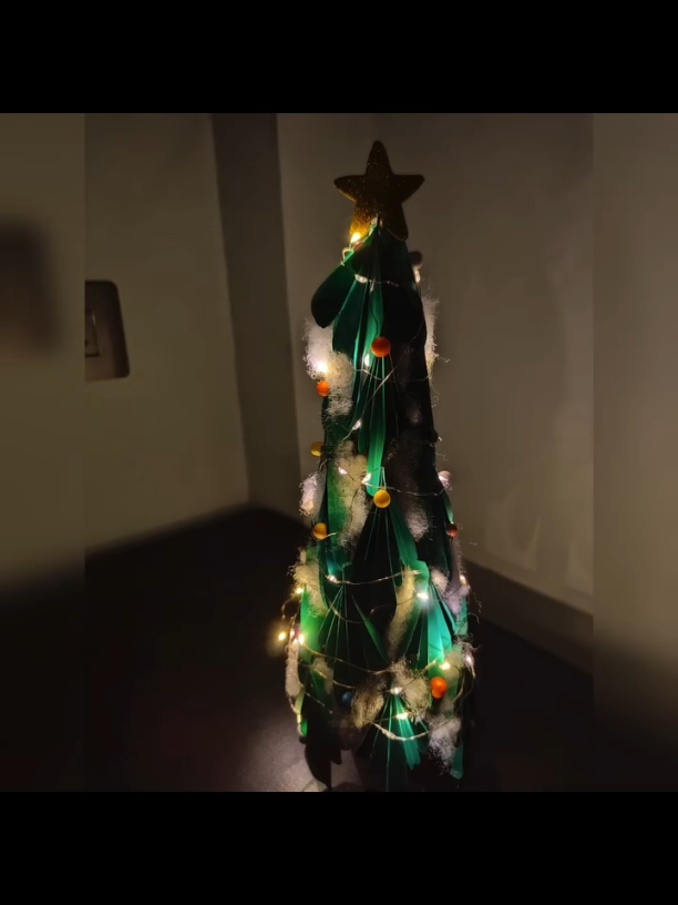 Christmas tree DIY Craft idea #crafts #christmas2024 #unitedkingdom 