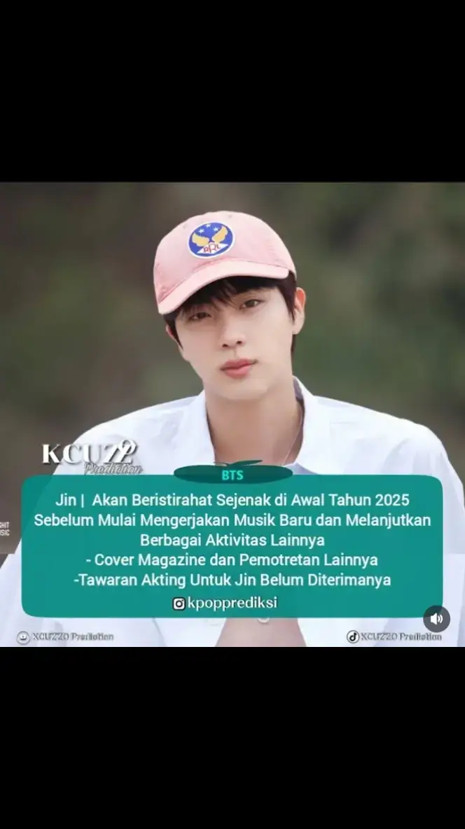 bagus sih istirahat dulu  #kimseokjin #seokjin #jin #bts #army #bangtan #fyp 