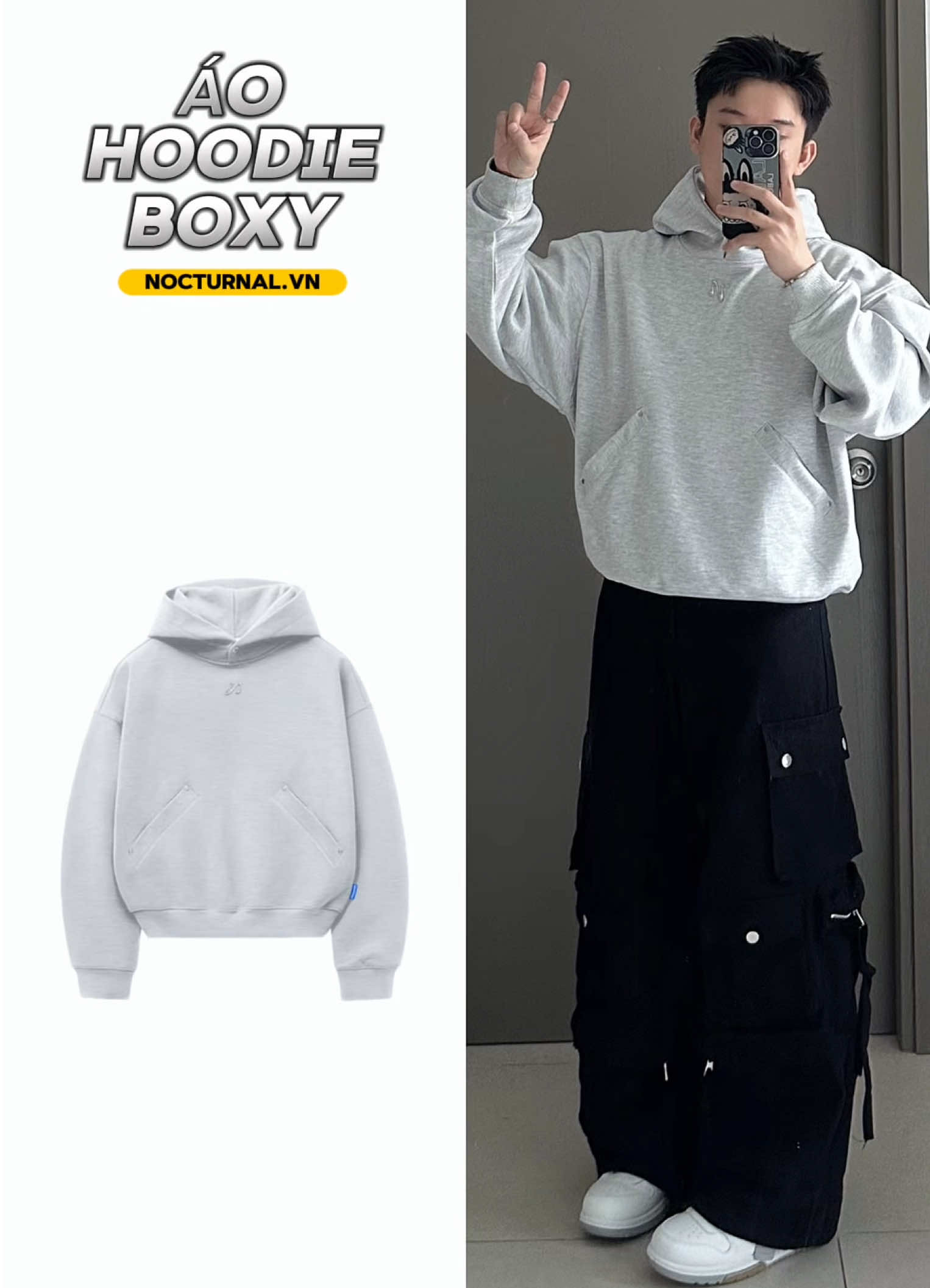 Áo hoodie form boxy #outfit #reviewlamdep #aohoodie #aothudong #tudocuaboys 