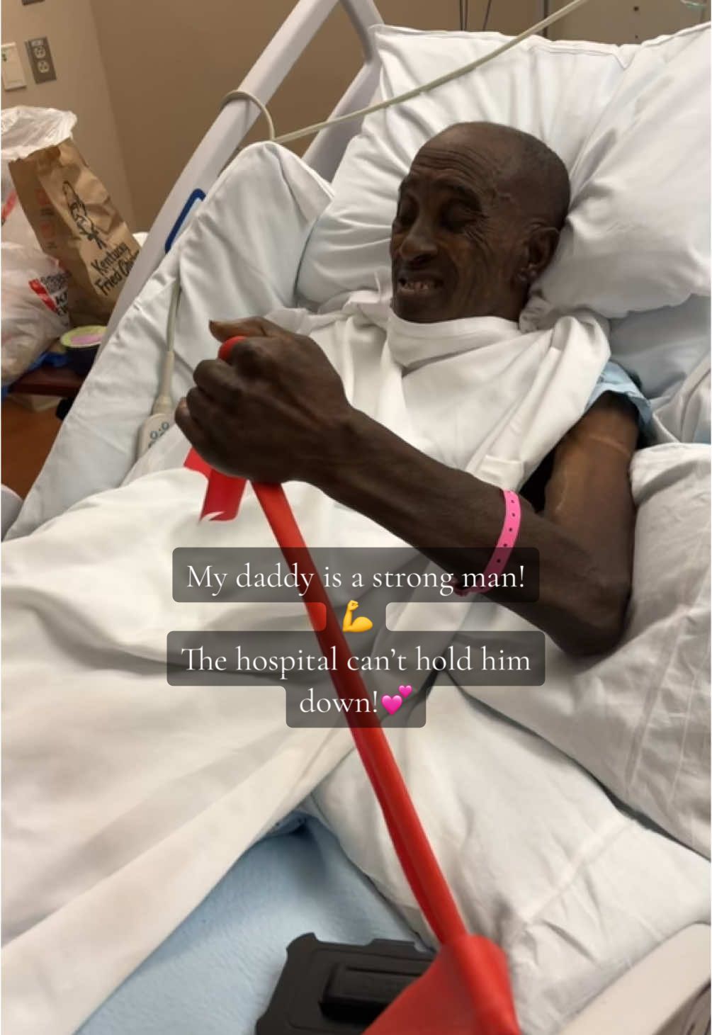 Having Kidney disease, and mechanical heart valves can make recovering from a back surgery a challenge. He has good days and bad days but we can not thank god 🙏 enough that he is still here and wanting ti fight!!! My daddy is my hero and bestfriend💕 #iwontcomplain #kidneydisease #blessings #prayers #hospitaltiktoks #motivation #daddysgirl #diaylsis #family #exercise 