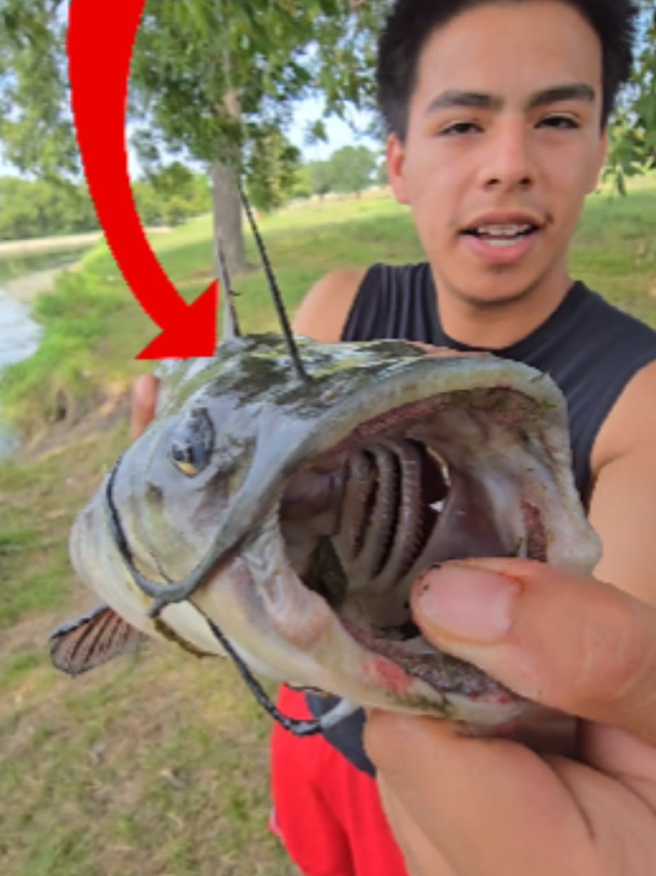 LITTLE KID VS 10 POUND BASS! 😨😯 #fishing #fishingvideos #fishingtime #bassfishing #texasfishing #Outdoors #jermfishingtv #freshwaterfishing #fishtok #pondfishing 