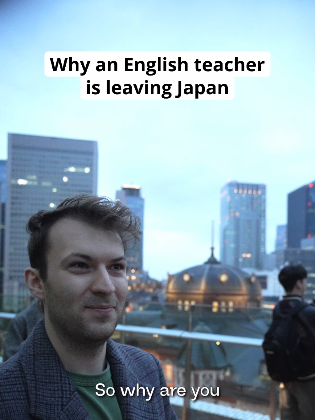 The end of a happy life of an English teacher in Tokyo  #japan #tokyo #relatable #japantravel #japanlife #streetinterview #comedy #skit #jokes 