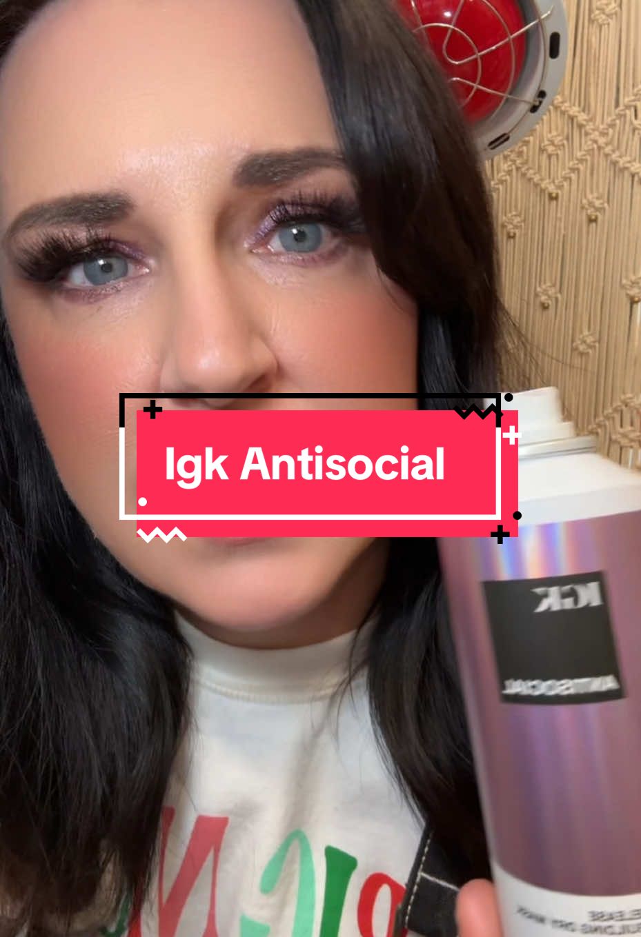 IGK Antisocial Dry Hair Mask for stronger healthier hair. #igk #igkhair #hairtok #hairproducts #haircare #hairtips 