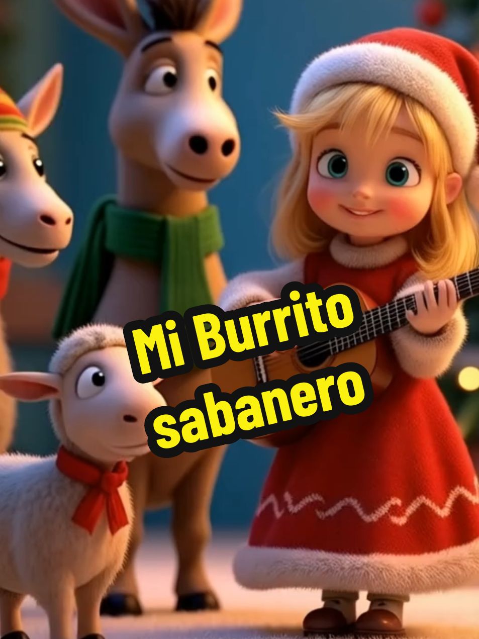 Mi Burrito sabanero 🎄 #miburritosabanero #voycaminodebelen #paraniños #villancicos #videosinfantiles #parati #fyp #burrito #donkey #dibujos 