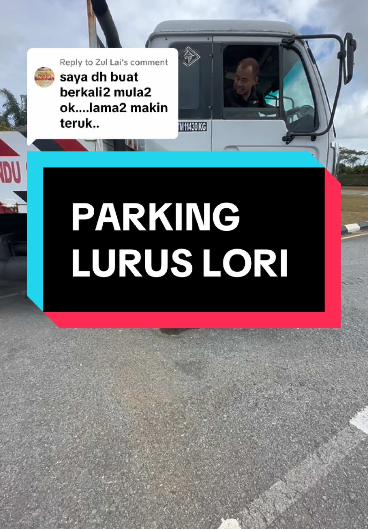 Replying to @Zul Lai Nak Belajar Parking Lurus Belajar Lori pun boleh apatah lagi kereta😅🤭 #TeamCikguManis #belajaardarizero #sampaipandai #teamcikgumanisacademy #AjarSampaiPandai #LesenMemanduNo1sarawak 