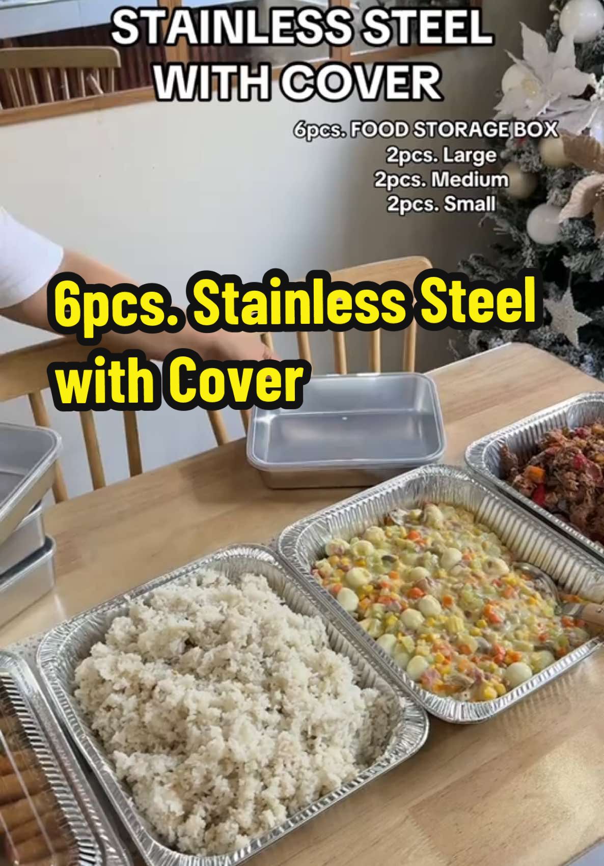 Na amaze ako sa na discover ko na to multipurpose talaga to! umabot sa handaan namin 👏 #foodstorage #foodstoragewithcover #stainlesssteel 