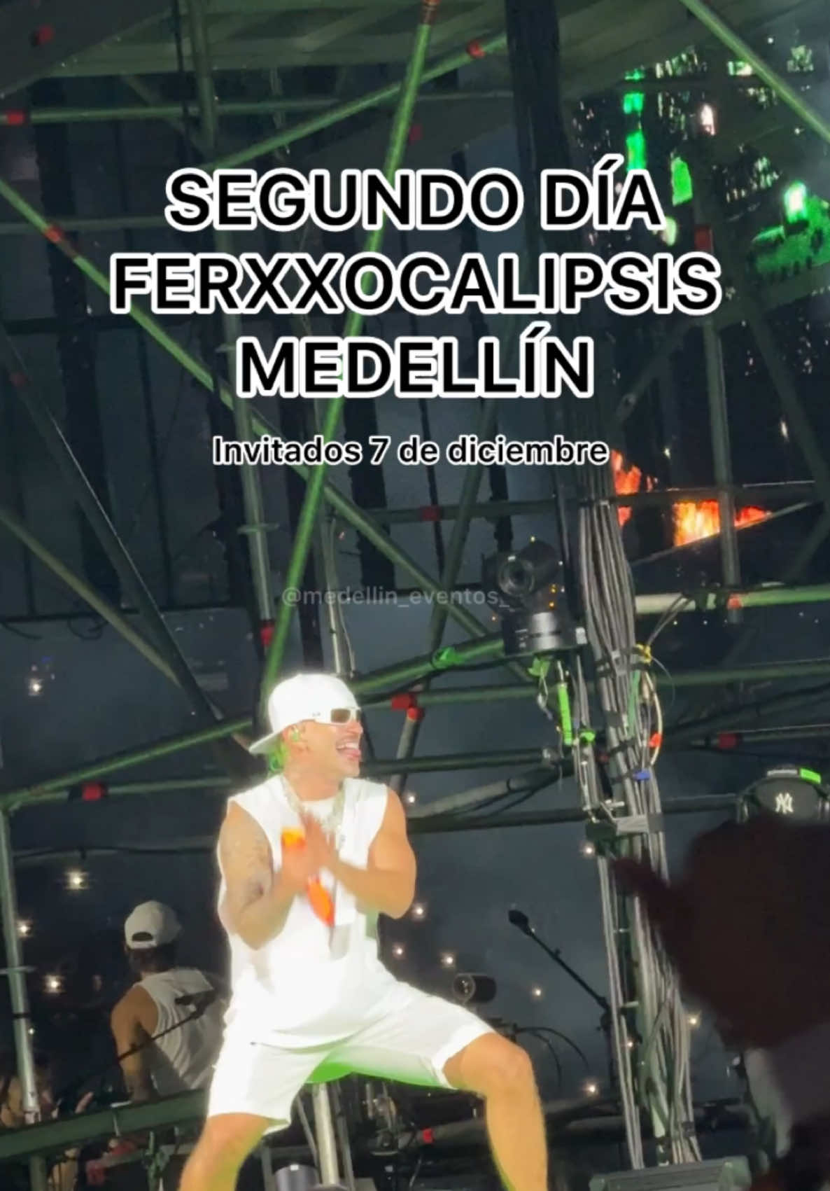 SEGUNDO DÍA EN MEDALLO💚 ¿qué fecha les ha parecido mejor? #ferxxo #ferxxocalipsis #ferxxocalipsistour #feid #ferxxoconcierto 