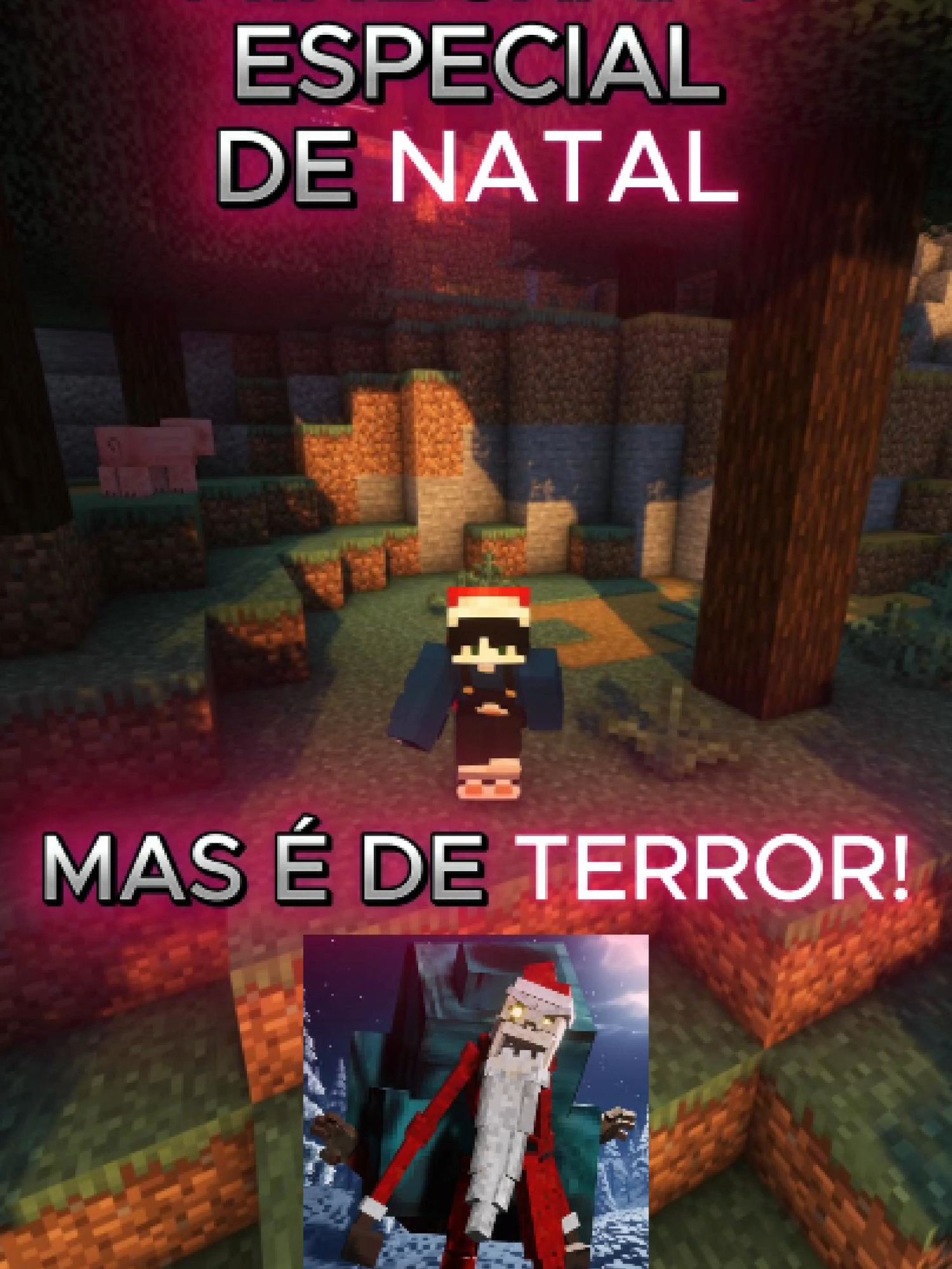 minecraft mas o natal é aterrorizante! #Minecraft