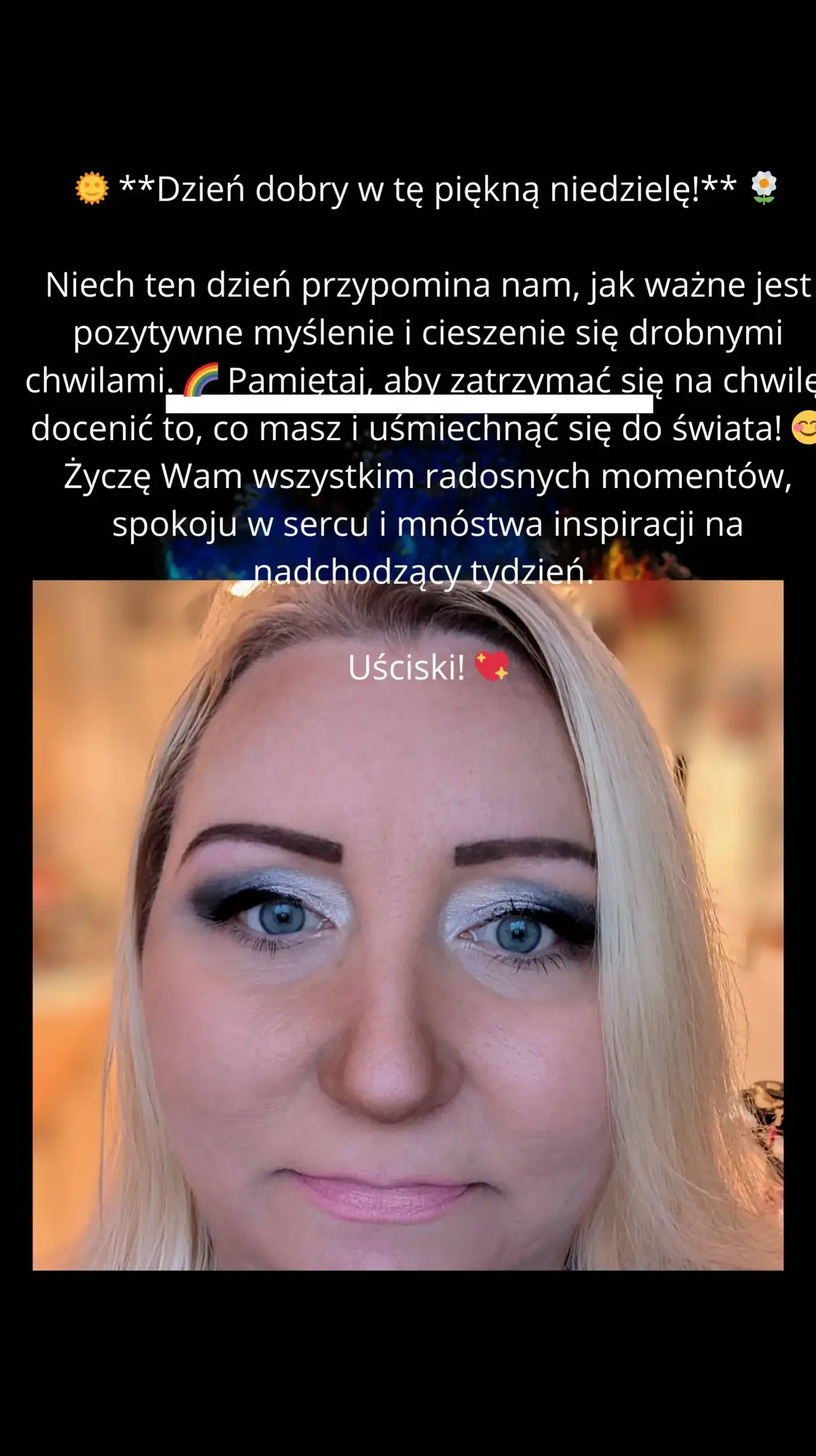 🌞 **Dzień dobry w tę piękną niedzielę!** 🌼 Niech ten dzień przypomina nam, jak ważne jest pozytywne myślenie i cieszenie się drobnymi chwilami. 🌈 Pamiętaj, aby zatrzymać się na chwilę, docenić to, co masz i uśmiechnąć się do świata! 😊 Życzę Wam wszystkim radosnych momentów, spokoju w sercu i mnóstwa inspiracji na nadchodzący tydzień.  Uściski! 💖 #niedziela #HumorCodzienności #hello2024🖤🖤🖤🖤🖤🖤🖤🖤🖤🖤🖤🖤🖤🖤🖤🖤🖤🖤🖤🖤🖤🖤🖤🖤🖤🖤🖤🖤 @Anna Wier 