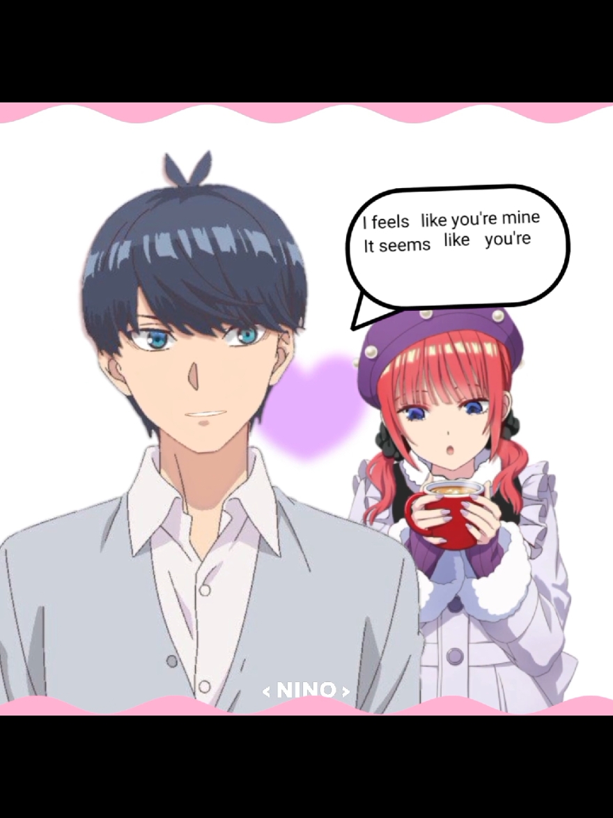 #nino and futaro#Love #thequintessentialquintuplets ,trend#colured by alightmotion #hd Nakano nino,blusing #kyaaa #fypviralシviral 