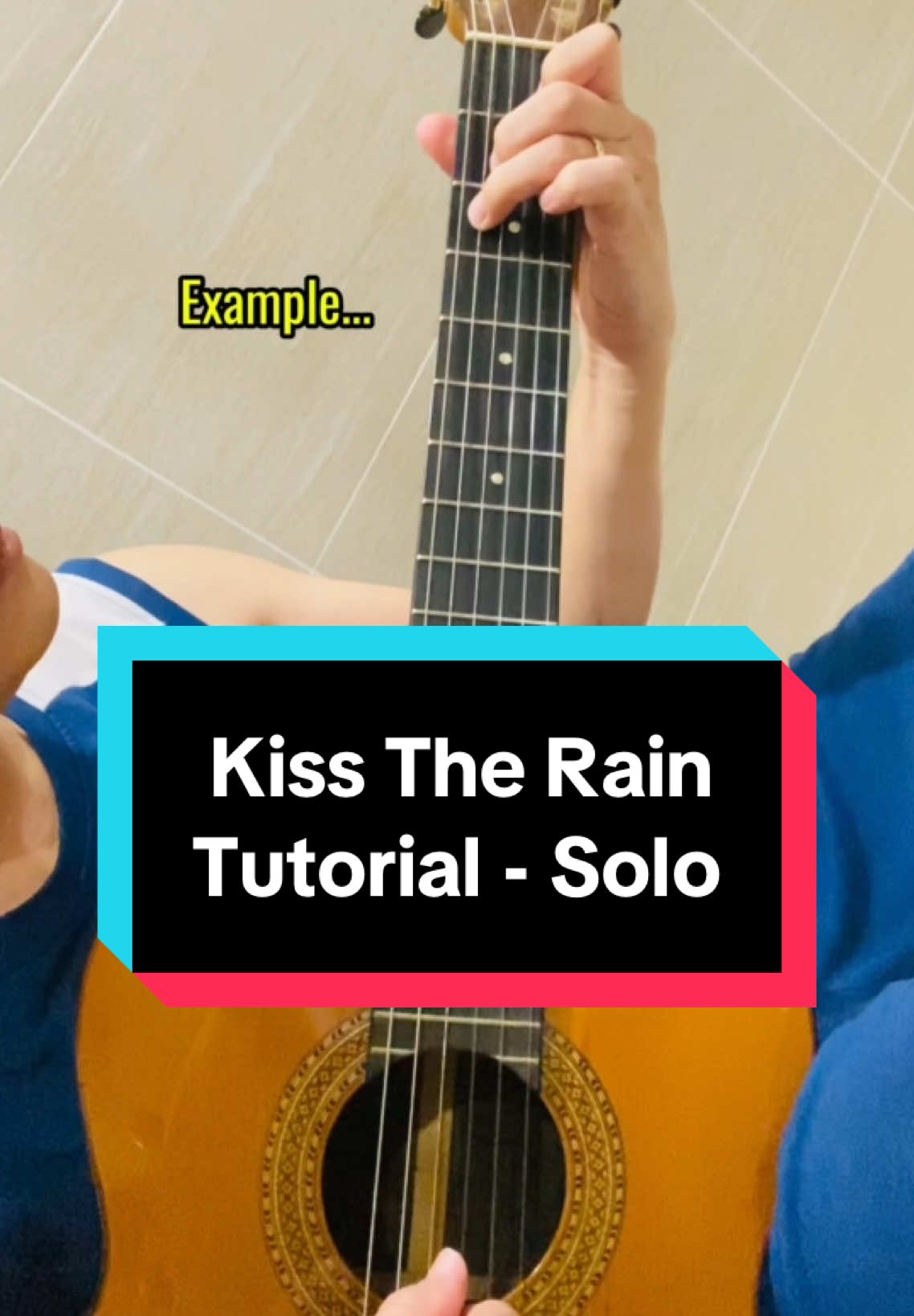 Kiss The Rain - Guitar solo tutorial - Easy #kisstherain #guitarsolo #tutorial #guitar #guitartok 