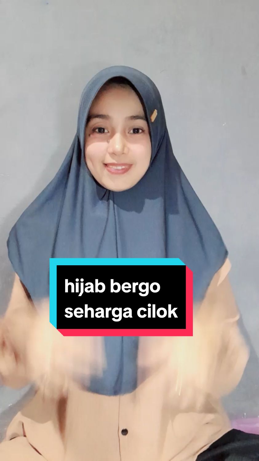 hijab bergo seharga cilok #bergo #bergohamidah #fypシ゚viral 