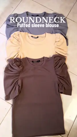 ROUNDNECK puffed sleeve blouse! #fypシ゚viral #ordernow #tiktokviraltrending #fyppppppppppppppppppppppp 