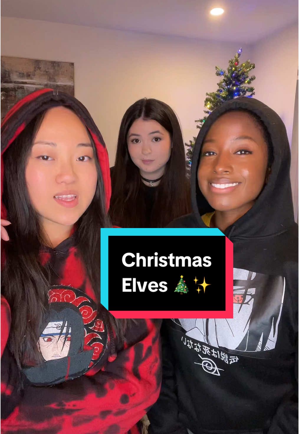 The elves are out to play 🎄✨🎅🏾 @choochootraang_ @Kory Mann #lastchristmas #christmastransition #christmas #xmasparty #elves #fyp #christmasoutfit #ayanataylor #korymann #trangvo 