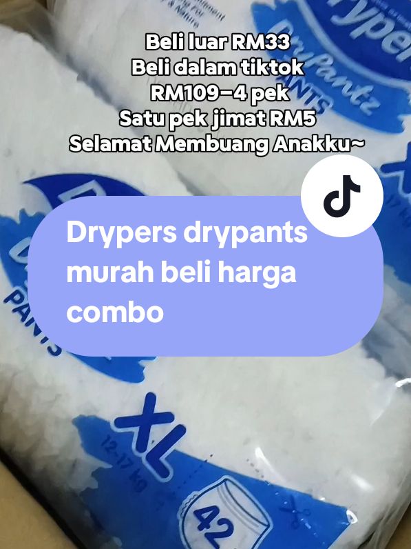 Beli time promo memang jimat banyak, lagi satu nape eh size XL selalu habis dekat kedai hijau? 🤣 #dryperspants #drypers #lampinmurah #janjibestdeal 