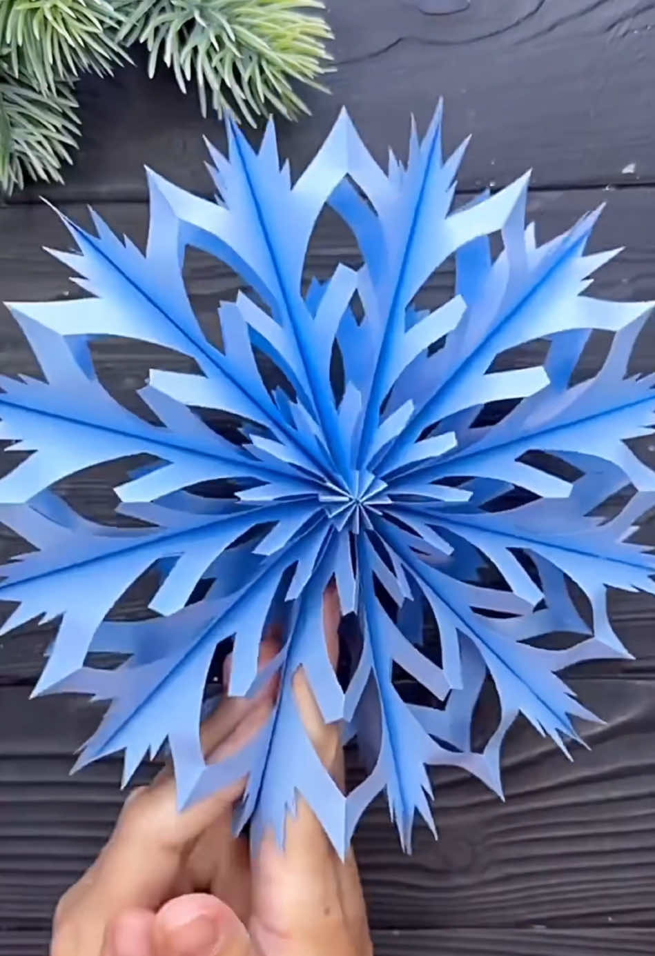 Easy Paper Snowflake Christmas Decoration Tutorial X #MyDailyHandicrafts #Origami #Tutorial #Christmas #Snowflakes #DIY #DIYCrafts #origamitutorial #fypシ゚viral #fypp #fypdong #fypgakni #fypシ゚viral🖤tiktok 