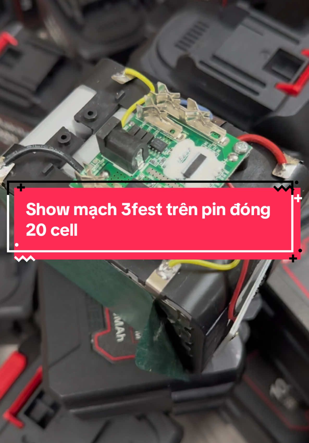 Show nhẹ bảng mạch 3 mofest mẫu pin đóng 20 cell #pindongxacao #pindong20cell #pin20cellchanpinthongdung #pin20cellmakita #pin20cellgiare 