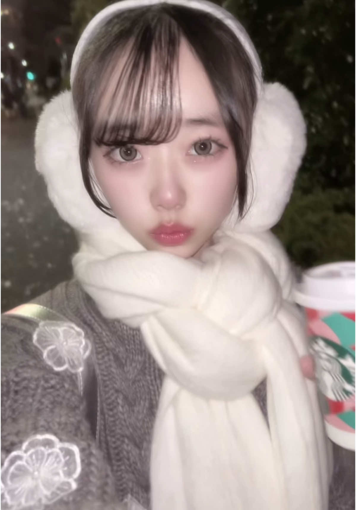 冬は女の子の出番だね❄️‎🤍#冬 #winter #マフラー #08 #15歳 #豊福茜梨 #あかりん #fyp 