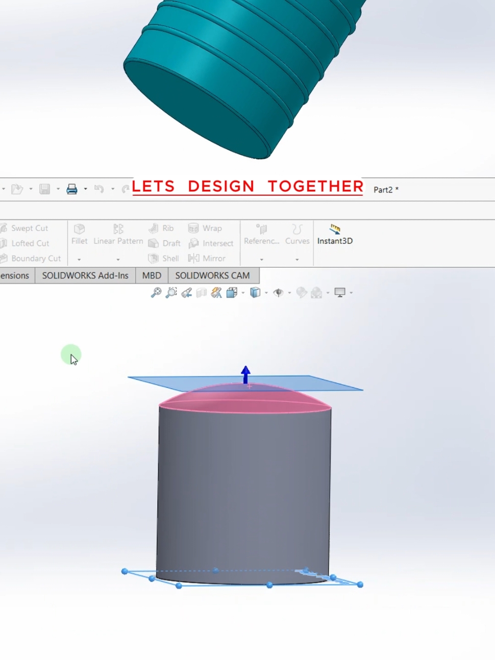 Part # 09 _ Water Storing Tank.  #SolidWorks #cadmodeling #engineeringdesign #mechanicalengineering #designinnovation #3dcad #manufacturingdesign #engineeringstudent #mechdesignstudio #drawing #3dmodeling #simulation #DIY #bottle #plastic #watertanks #fyp #3dsimulation 