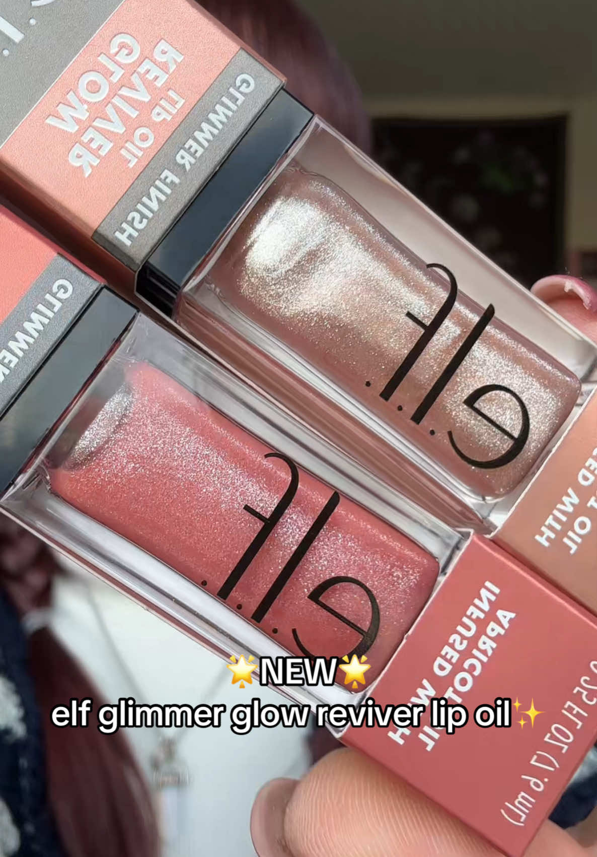 🌟NEW🌟 @e.l.f. Cosmetics glow reviver glimmer lip oil!!🤩 shades: crystal baller & princess cut!💋  #elf #elfglowreviverlipoil #lipswatch #elfcosmetics #drugstoremakeup #affordablemakeup #sparklylips #glitterlips #sparkly #holidaymakeup #newmakeupproduct #eyeslipsface #GlowReviverLipOilGlimmer #lipoil 