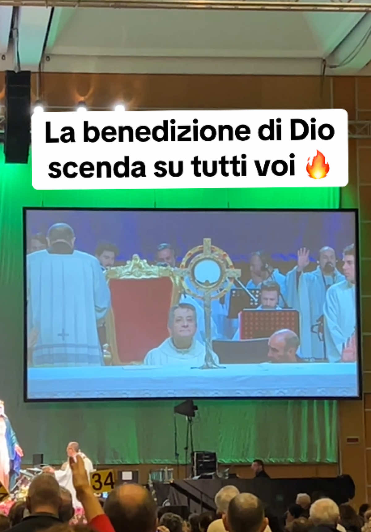 La benedizione di Dio scends su tutti noi 🙏🏻 #rns #conferenzaanimatori #rinnovamentonellospiritosanto #fede #spiritualità #benedizione #santissimo #adorazione #perte #neiperte #fy #fyp #sivolaneiperte