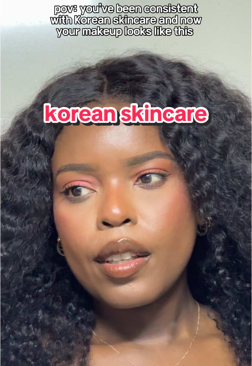 And zero filters!  #kbeauty #koreanskincare #koreanskincareproducts #MakeupRoutine #darkskinmakeup #darkskingirl 