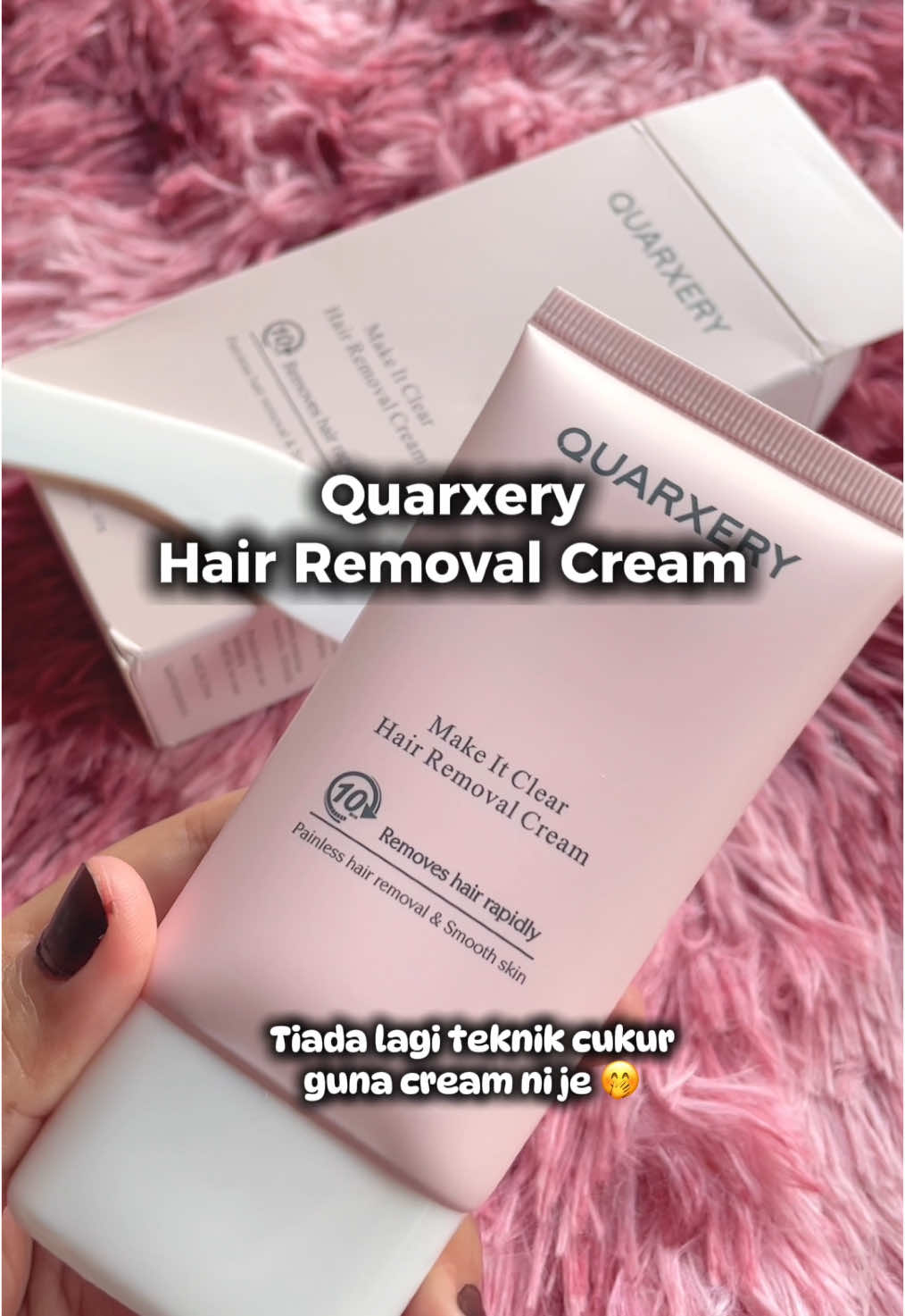 no more shave guys !! Guna benda ni lagi senang dan taksakit kan kulit korang 😍 yg penting harga murah je guys!sapu2 terus licin. Cepat beli ‼️ #quarxery #hairremoval #skincare #fyp #forall #fyppage 