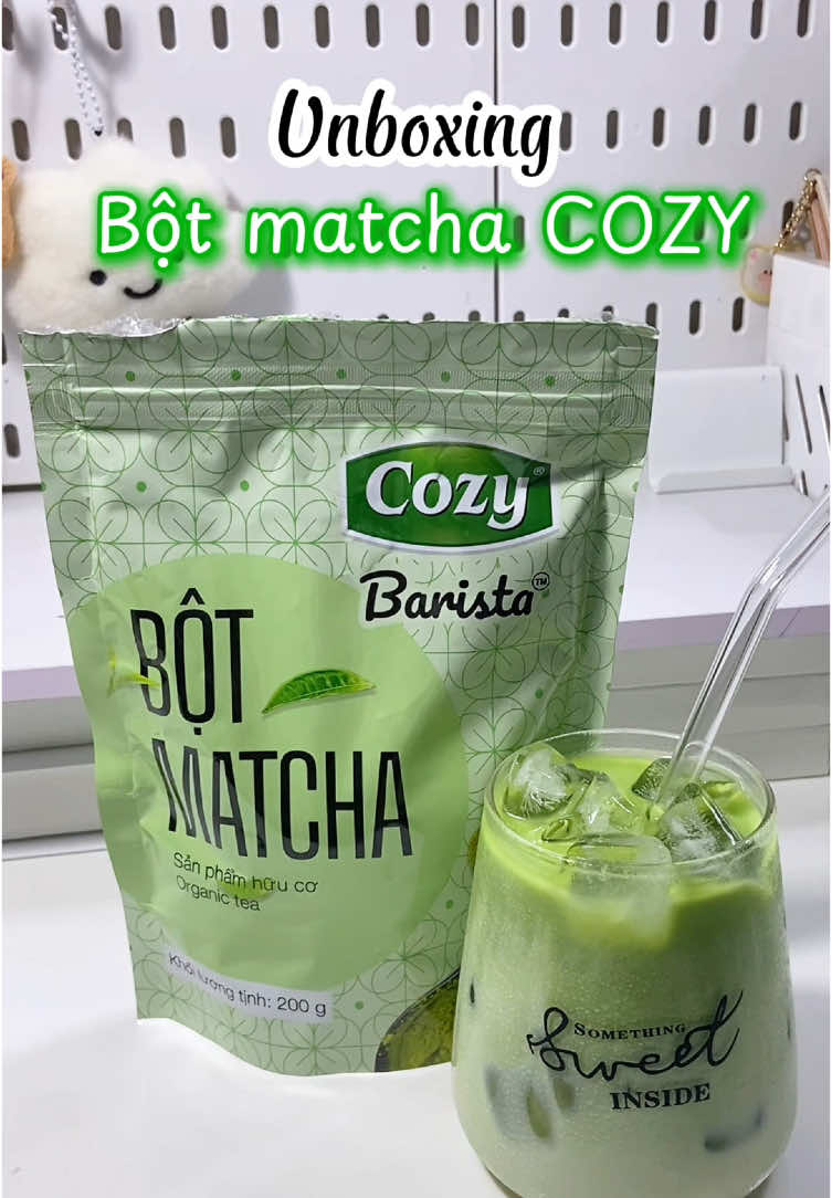 Bột matcha Cozy trà xanh hữu cơ . #botmatcha #matcha #cozy #xuhuongtiktok #viral #review 