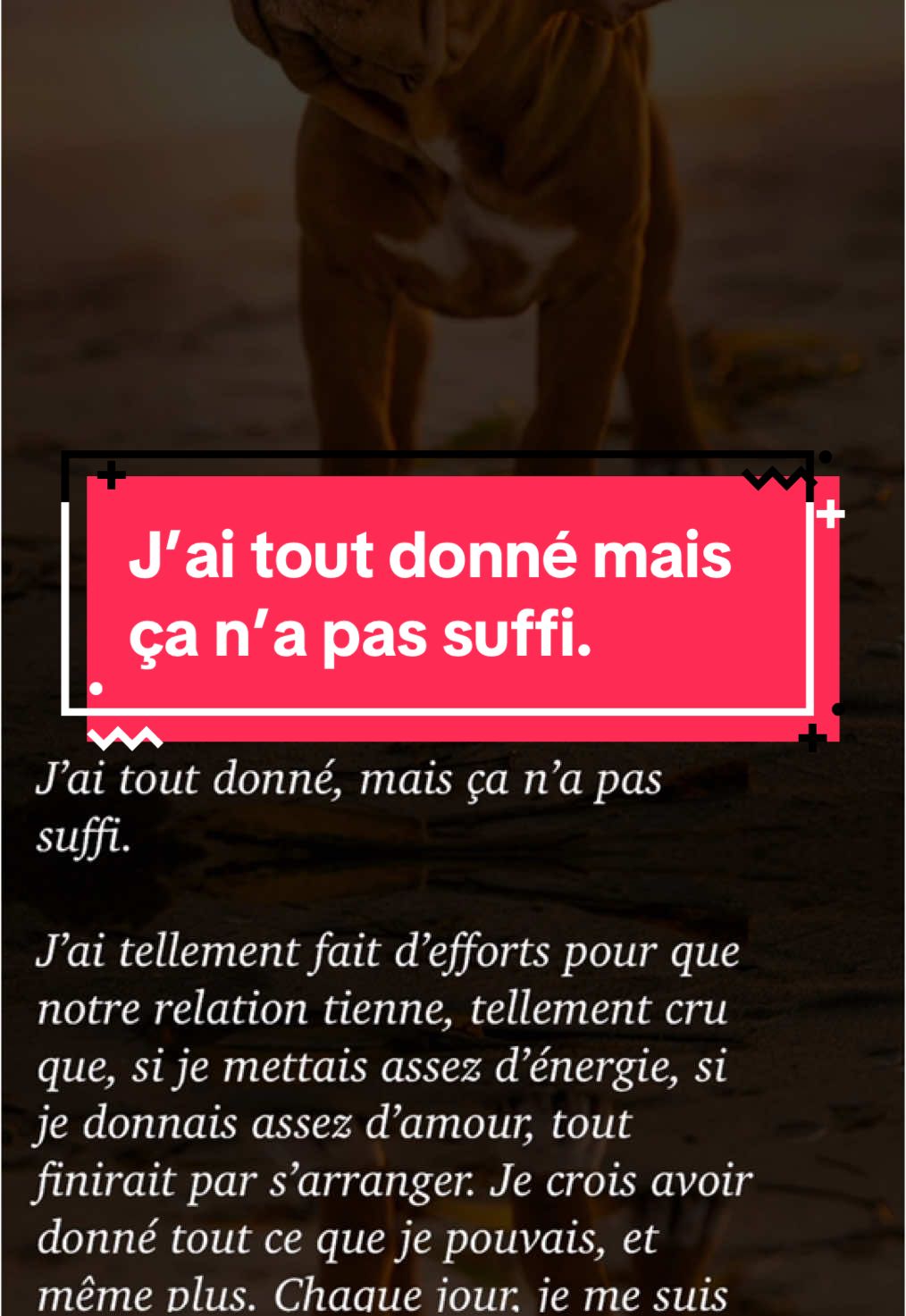 J’ai tout donné, mais ça n’a pas suffi.  #éloquenceplus #Apprendresurtiktok #clublecture #apprendreàbiensexprimer #elocutionbiensexprimer #lirerapidement #exerciceeloquence 