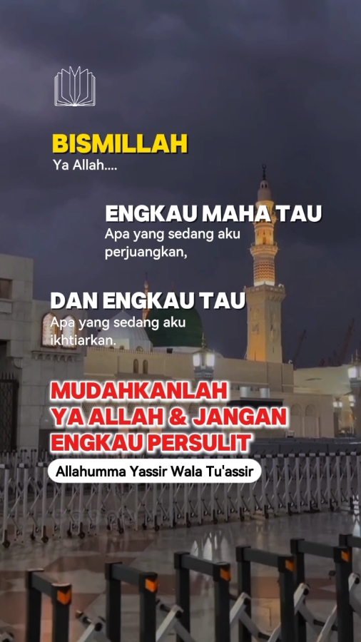 bismillah ya Allah mudahkanlah jangan kau persulit  #motivation #ilunss16 #katakata 