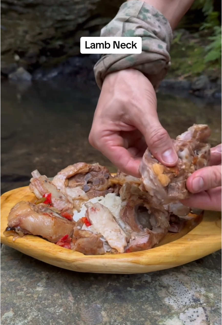 Cooking Lamb Neck in clay pot #Outdoors #meatlovers #food #cookingathometiktoktv #foodvideos #asmrvideo #cooking #Foodie #bushcraft #natural #survival #asmr #handcraft #wildernesscooking #cookingvideo #adventure #nature #wild #camping 