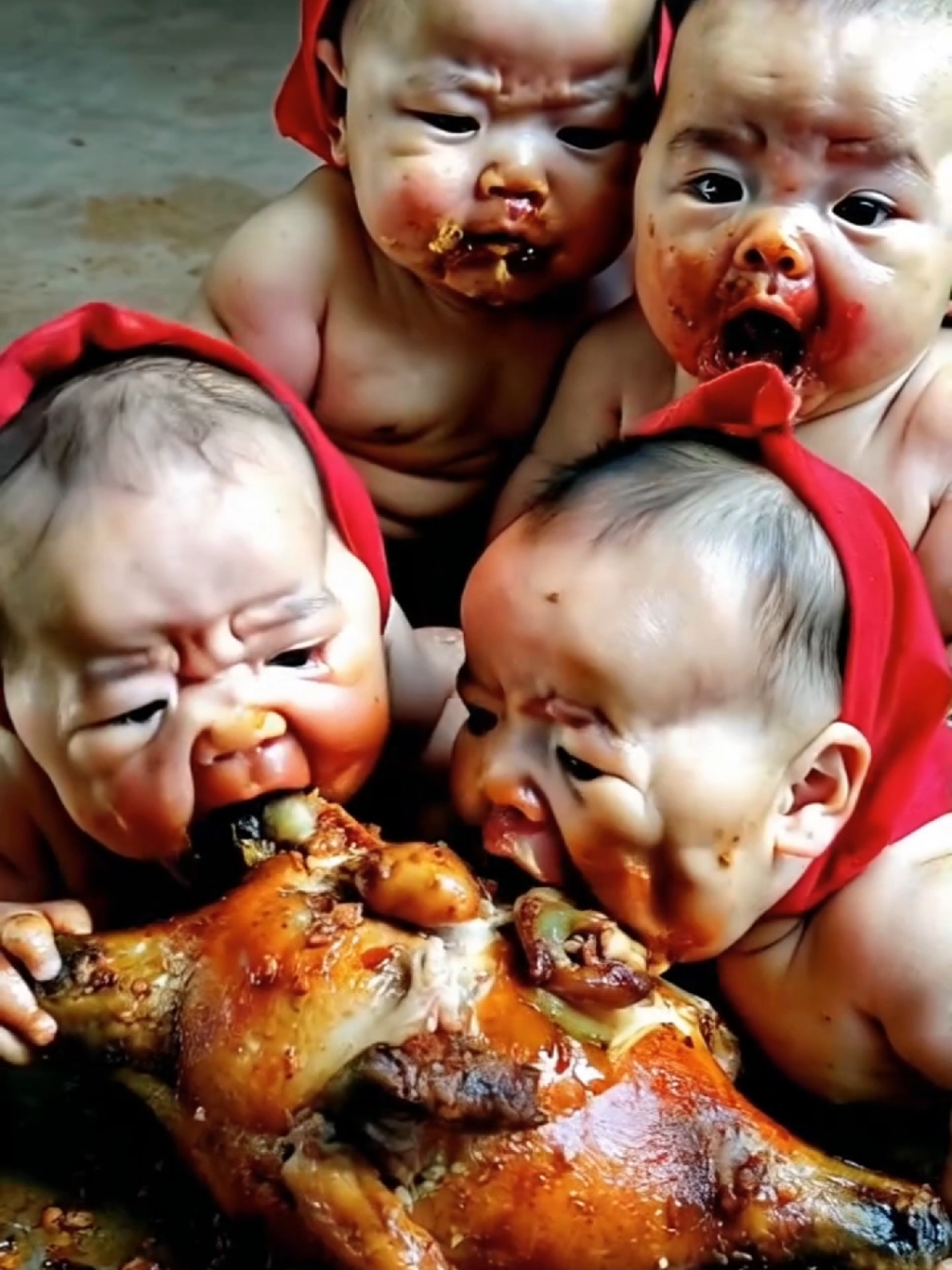 Funny Baby's Eating Chicken With Groups🔥Viral ASMR #reelsvideoシ #reelsvideo #foryoupage #comedy #shortvideo #mukbang #reels #viral #trending #funny #foryou #foryoupage #tiktok 