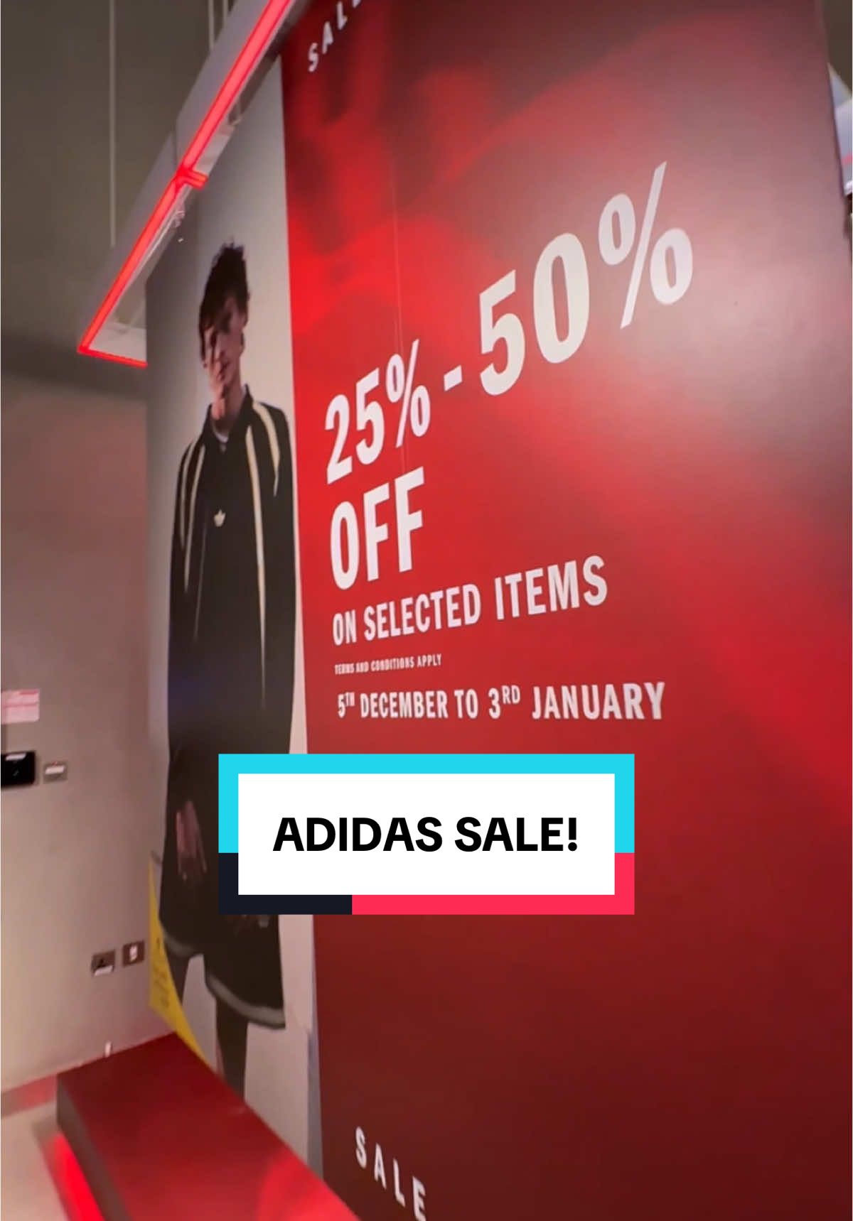 Adidas Sale is Here! Save big with discounts up to 50% OFF on a wide selection of footwear, apparel, and more 🛒🛒 📍 Available at all adidas stores in City Centre, DFC Performance & Originals, Lagoona, Landmark, Mall of Qatar, Villaggio, adidas Kids Villaggio, adidas Originals Place Vendome & adidas Kids Place Vendome  *Ts&Cs apply #adidas #doha #qatar #sale #fyp #tiktokqatar #dohatiktok 