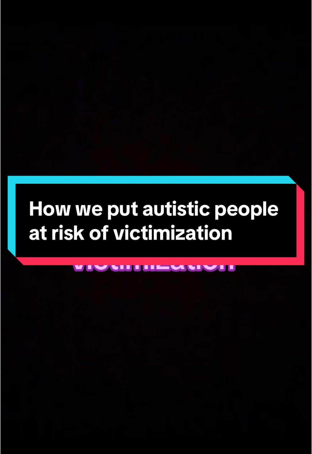 Parents of autistic children and schools often strive to prepare them for adulthood by teaching adaptation skills for a neurotypical world. Although well-intentioned, this approach can have unintended consequences. In emphasizing conformity to societal norms, parents may inadvertently overlook their child's unique needs, autonomy, and potential risks. By prioritizing fitting in over understanding and acceptance, parents may unintentionally put their autistic children at risk of exploitation and harm. #ActuallyAutistic #Ableism #DisabilityRights #AutismAcceptance #MaskingIsHarmful #NeurotypicalTears  [Video: Black background. Texting purple reads, “How we put autistic people at risk of victimization.” a young white woman with brown hair and eyes she is wearing a gray sweat shirt as she speaks. Texting in purple, 1.” Teaching them prioritize people pleasing over comfort.” 2. “Teaching them to ignore their own needs.” 3. “Teaching them to mask.” 4. “Teaching and requiring compliance.” 5.” Dis missing our experiences.” 6. “Teaching incorrect terminology.” The poster before “teaching them to mask” pictures of white boy with brown hair and eyes. He’s wearing a yellow and green shirt with blue jeans and black shoes.  On top is a picture of eyes next to it reads, “eyes=looking at person talking to you.” Pic of ears, “ears=Both ears ready to hear.” Mouth=quiet-notalking,humming, or making sounds.” Hands=quiet in lap, pockets, or on side.” Feet=quiet on the floor.” Body=Faces the speaker.” Brain=Thinking about what is being said. Heat=Caring about what the other person said.”]#greenscreen #greenscreensticker 