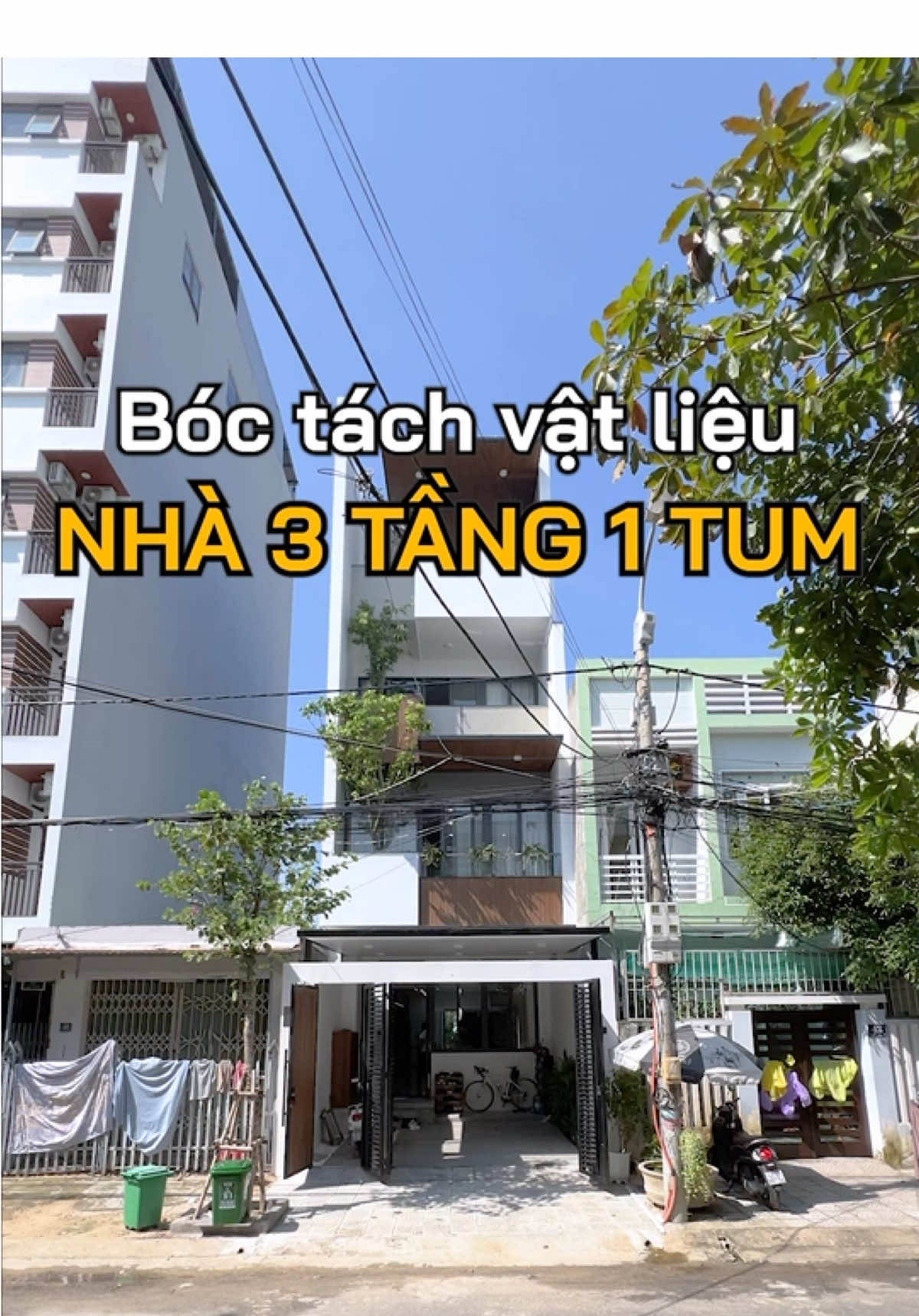 Cùng khám phá vật liệu mà căn nhà 3 tầng 1 tum này đang sử dụng nhé #giaiphapthietke #giaiphapthicong #sbshouse #nhadep #thietkenhadep #xaynhadep #xaynhatrongoi #nhapho