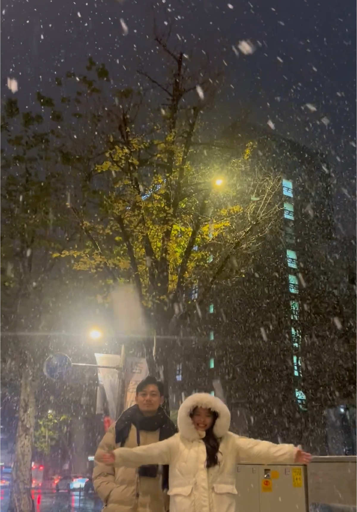 ❄️🎄 #thefirstsnow #christmas #seoul