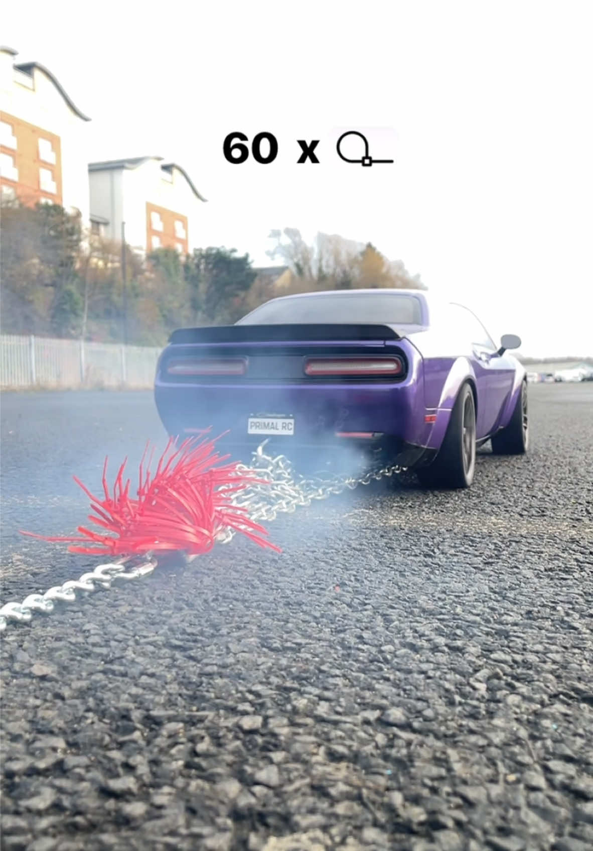 RC vs Zip Ties… Part 2! #rccar #dodgechallenger #hellcat #dodgedemon #cartok 