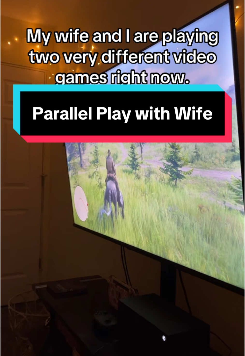 Parallel Play = How we play #arcadebot #infinitynikki #reddeadredemption2 #reddead #reddeadonline #rockstargames #gacha #infinitynikkigame #mobilegame #ps5 #xbox #playstation #xbxoseriesx #fypgaming #cozygaming #girlgamer #girlgamers #couplegames #couplegoals #cozygamer #cozygames 