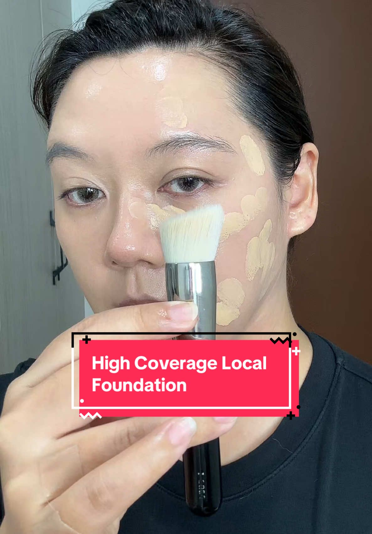 Replying to @jalarisha sesuai janji. Maaf telat. Kiva Flawless Illuminating Foundation - shade Beige. Tools: yg di pake Hakuhodo G5555 BkSL Flat brush: Volare LJ02 #foundationreview #kivabeauty 